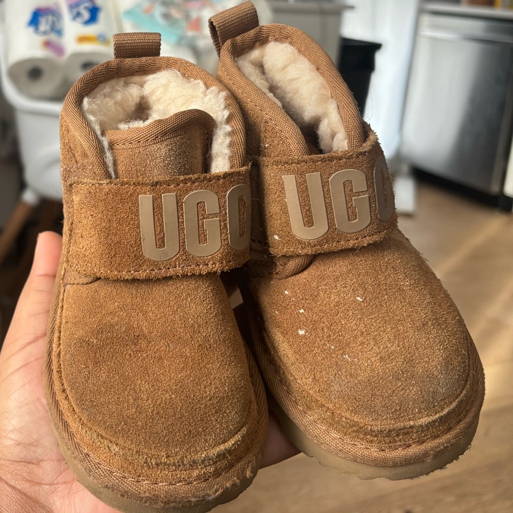 UGG Kids Tan Slippers